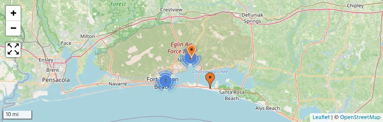 Related schools map