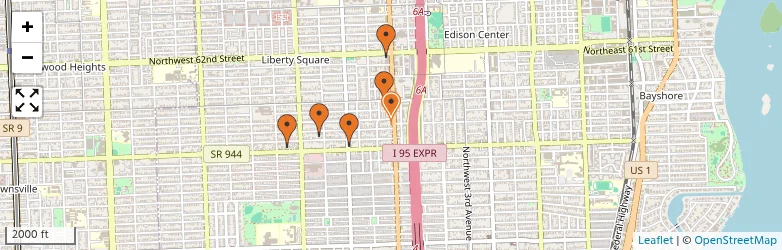 Related schools map