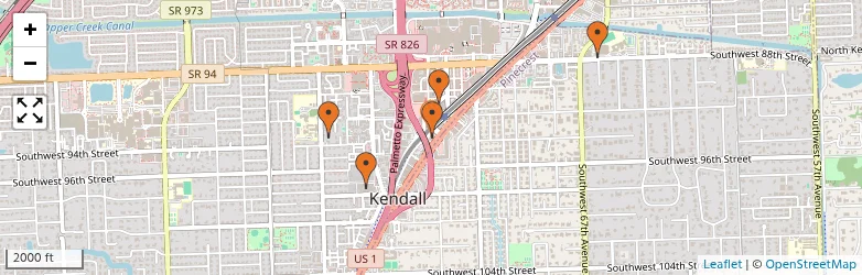 Related schools map