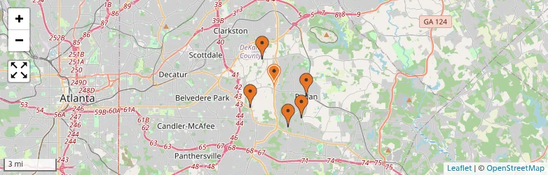 Related schools map