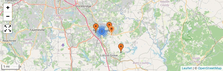 Related schools map