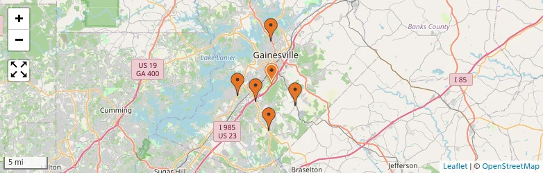 Related schools map