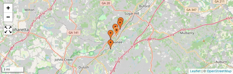 Related schools map