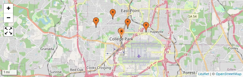 Related schools map