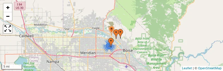 Related schools map