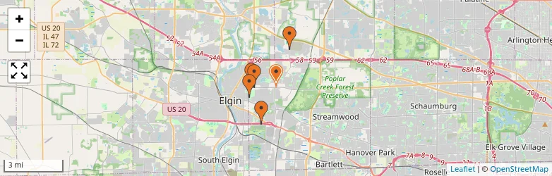 Related schools map
