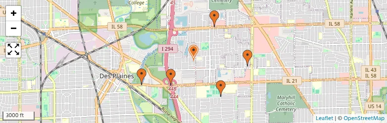 Related schools map