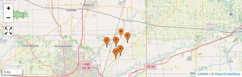 Related schools map
