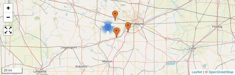 Related schools map