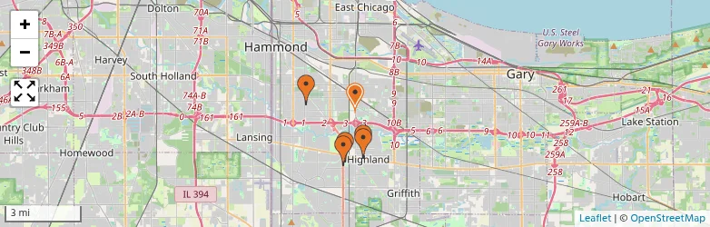 Related schools map