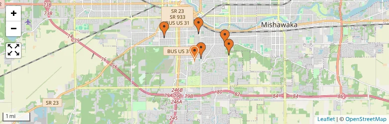 Related schools map