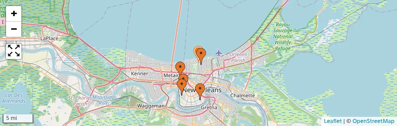 Related schools map