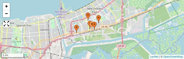 Related schools map