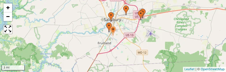 Related schools map