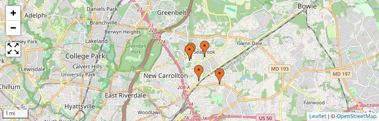 Related schools map