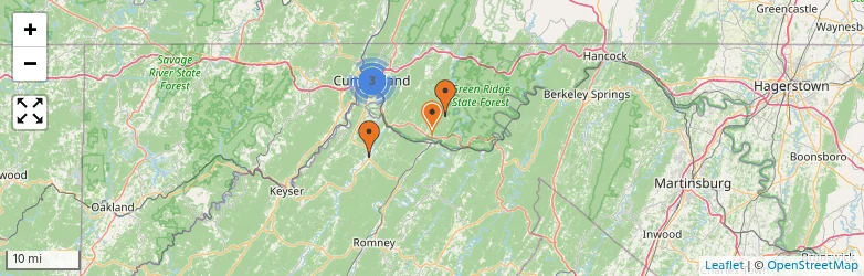 Related schools map