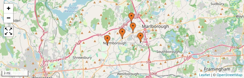 Related schools map