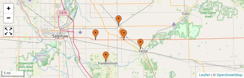 Related schools map