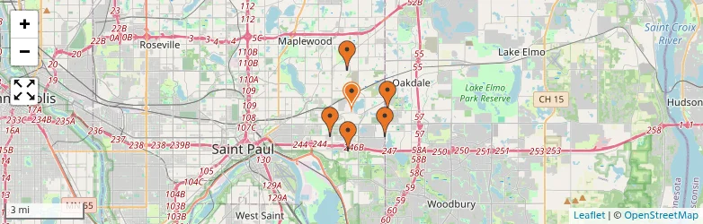 Related schools map