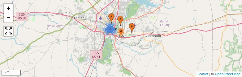 Related schools map