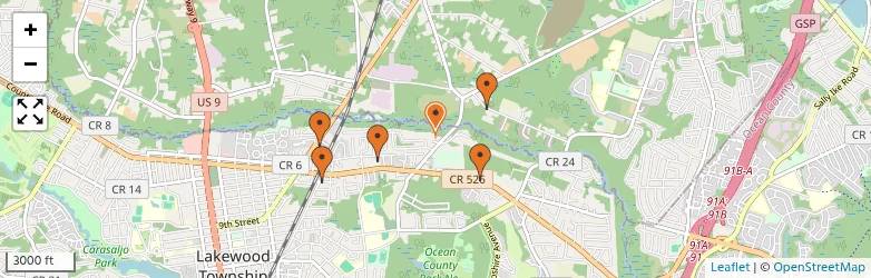 Related schools map