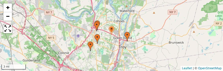 Related schools map