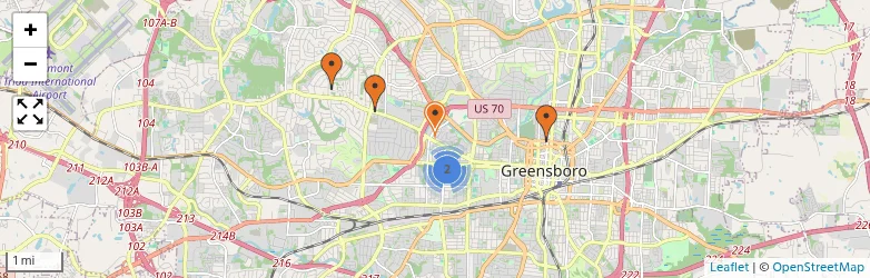 Related schools map