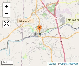 Map of Yadkin Valley Community School