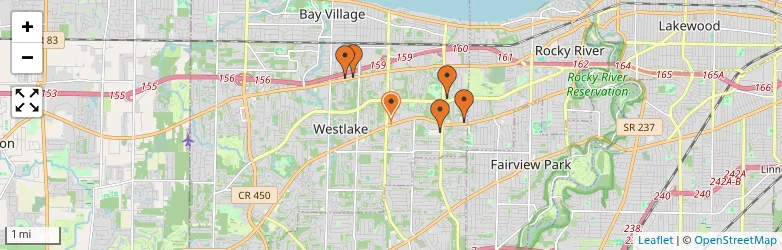 Related schools map