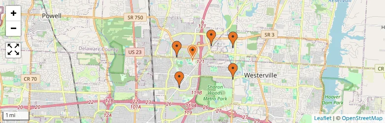 Related schools map