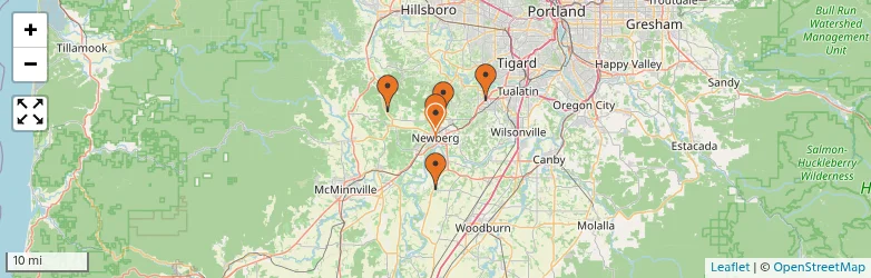 Related schools map