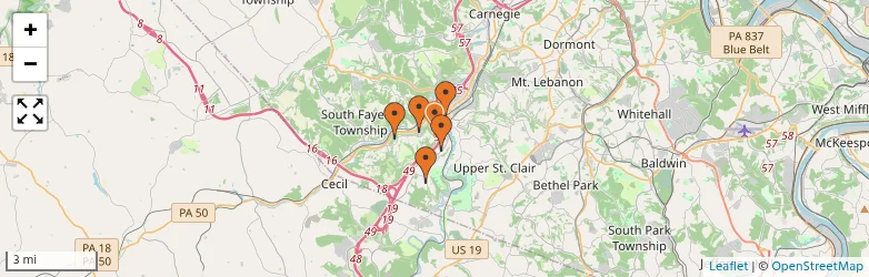 Related schools map