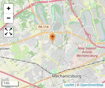 Map of Tender Years - Mechanicsburg