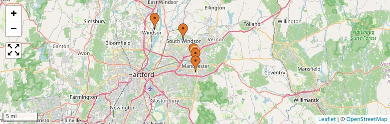 Related schools map