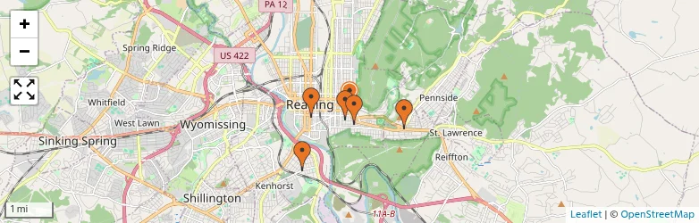 Related schools map