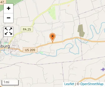 Map of Northern Dauphin County Christian School