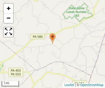 Map of Rocky Ridge Amish School