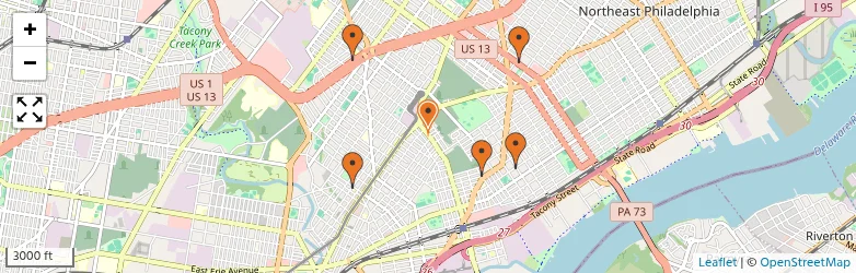 Related schools map