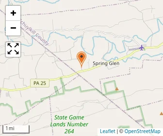 Map of Songbird Hollow Amish School