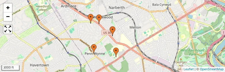 Related schools map