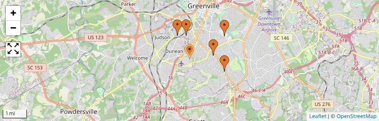 Related schools map