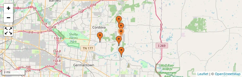 Related schools map