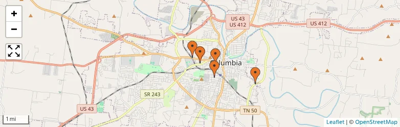 Related schools map