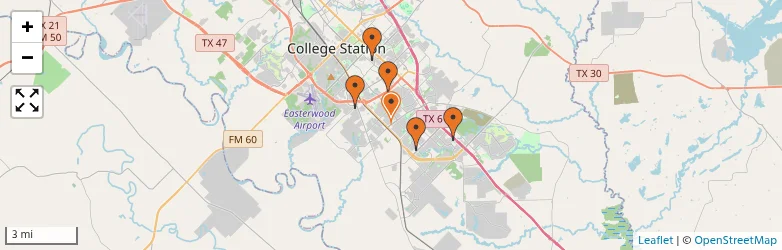 Related schools map