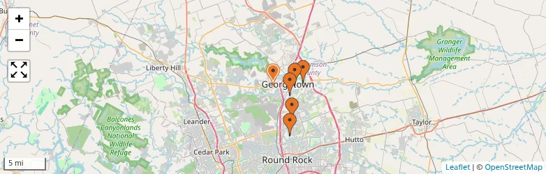 Related schools map