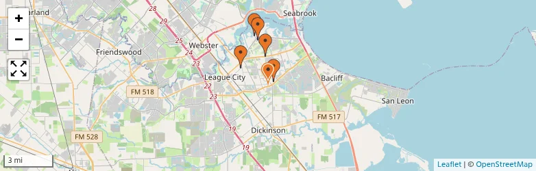 Related schools map