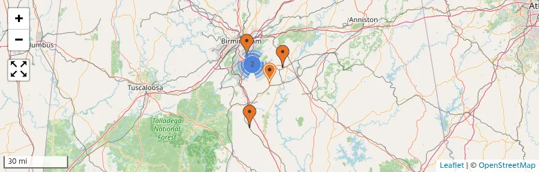 Related schools map