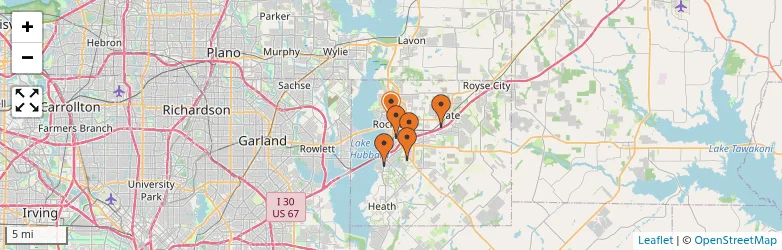 Related schools map