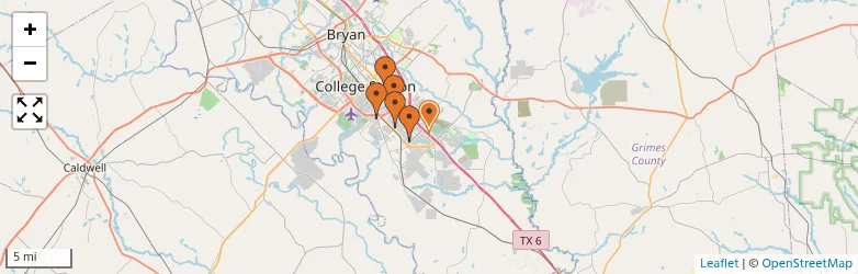 Related schools map