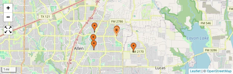 Related schools map